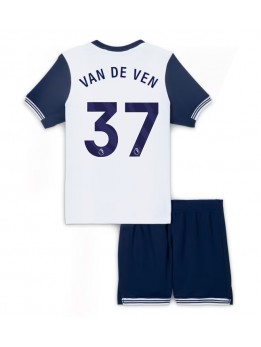 Tottenham Hotspur Micky van de Ven #37 Dječji Domaci Dres kompleti 2024-25 Kratak Rukavima (+ kratke hlače)